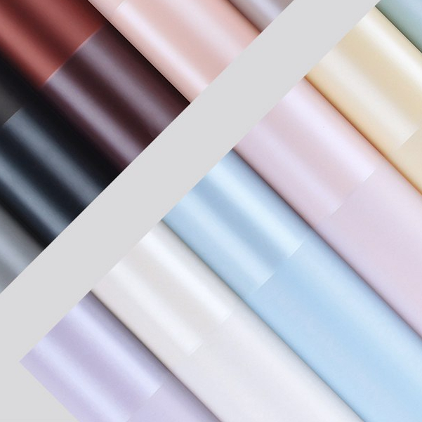 

(20 Lembar)Flower Wrapping Paper Variasi List Glosy Kertas Buket Florist Kertas Kado