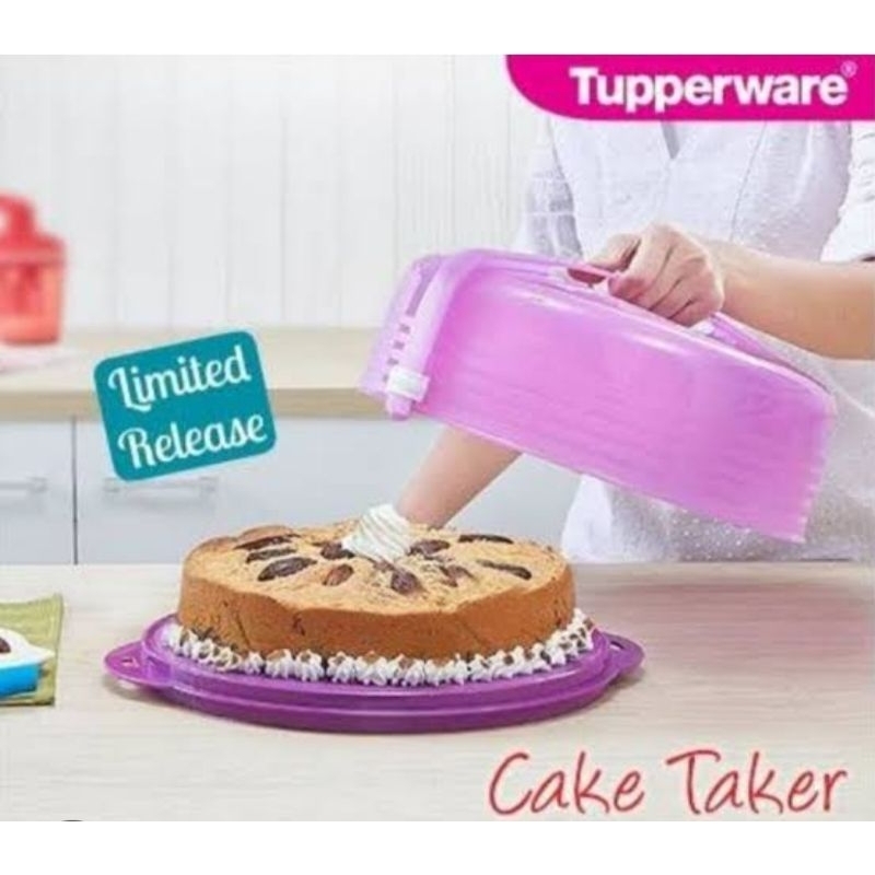 TUPPERWARE CAKE TAKER ROUND TEMPAT KUE TEMPAT CAKE