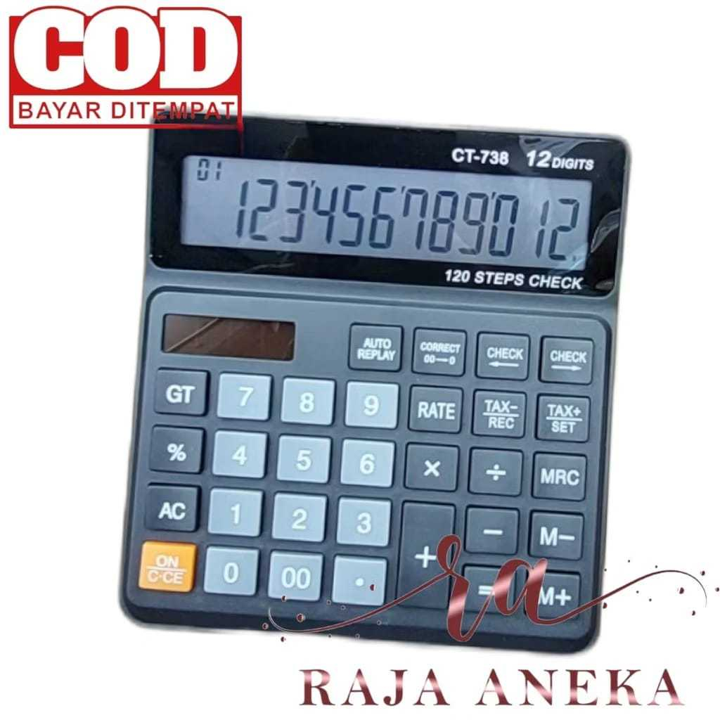 

Calculator SDC 738 Kalkulator 738 12 digit Kalkulator Dagang 738 CT