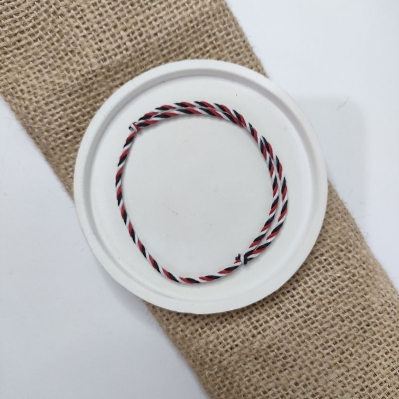 [1pcs] Gelang Tridatu Polos | Tridatu Bali | Gelang Merah Putih