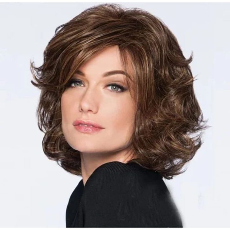 HAIRSTYLE WIG WANITA CURLY WIG WANUTA CURLY PENDEK WIG WANITA NATURAL LOOK WIG WANITA PREMIUM WIG WA