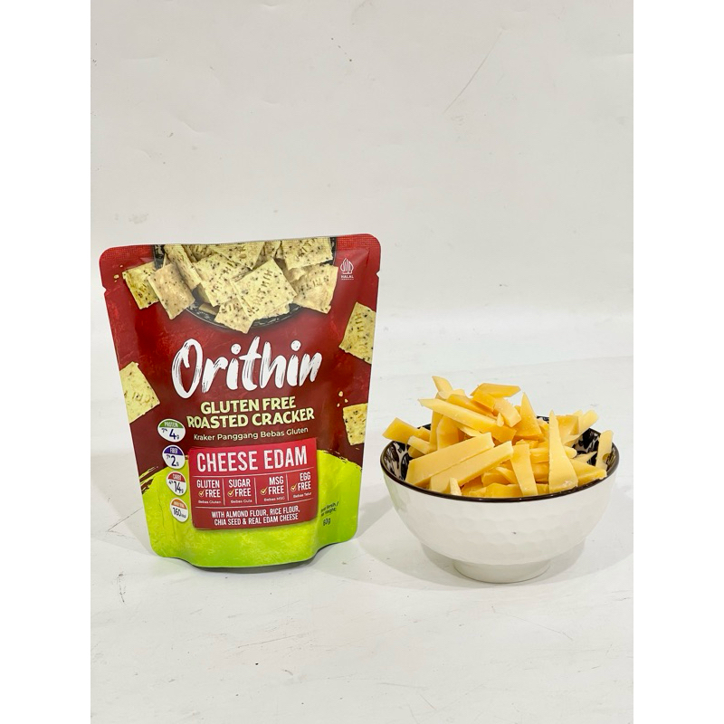 

Lezatoz_Genz Orithin Snack Glutenfree 60G Rasa Keju Edam Cemilan Sehat Kaya Serat Tanpa Gluten /