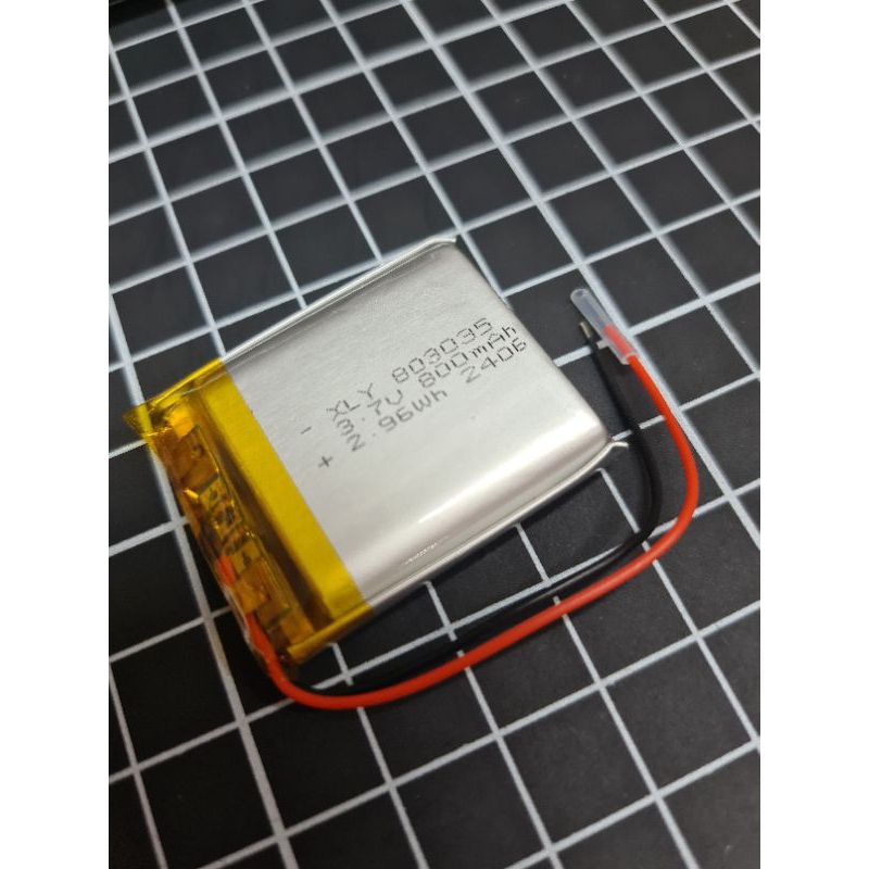 Baterai Lithium Polymer LiPo 3.7V 800mAh 803035