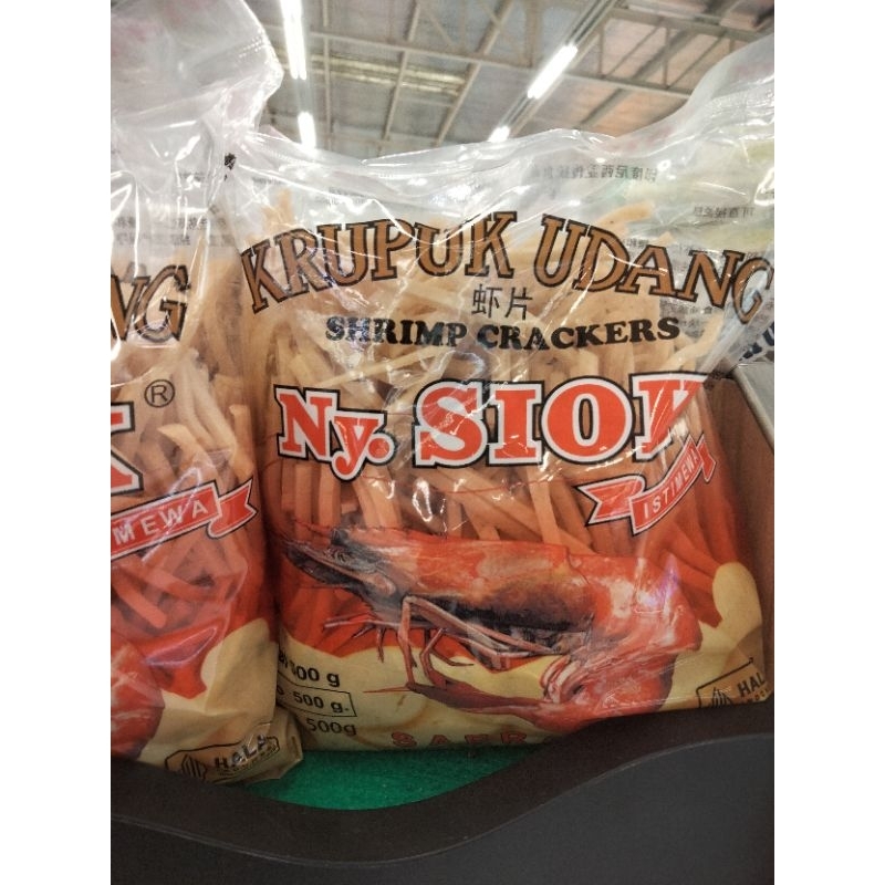 

Kerupuk udang stik ny.siok 500gr