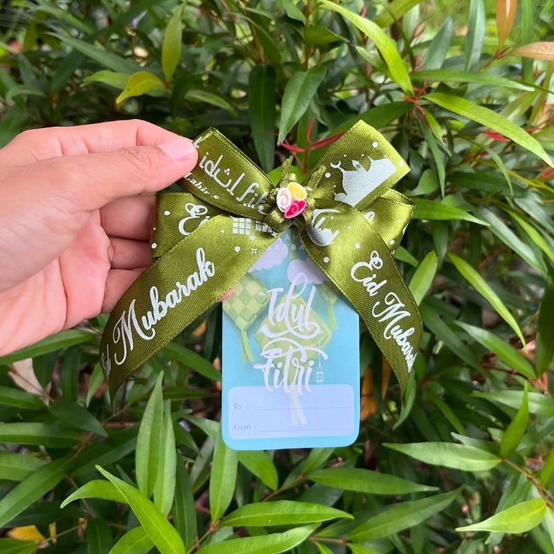 

Pita Hampers Idul Fitri Warna Ijo Lumut set Hang Tag Kode PH 24