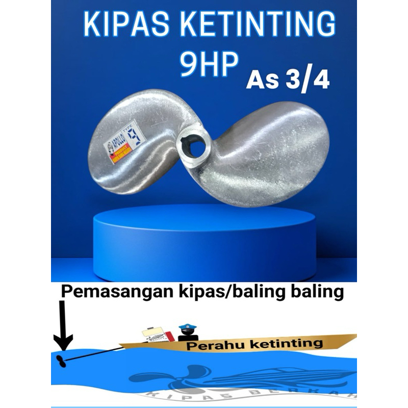 KIPAS KAPAL KETINTING 9 hp