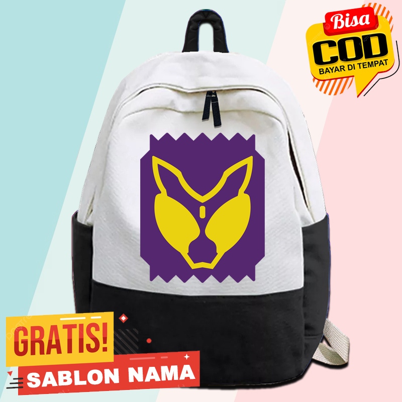 Tas Ransel Anak Kamen Rider Logo / Tas Gendong Anak Sekolah TK SD Ngaji Laki Laki & Perempuan Custom
