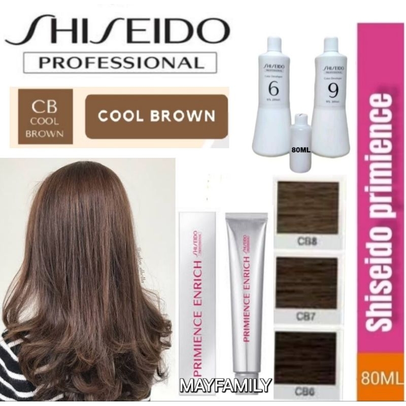 Hair color shiseido primience enrich jepang CB cool brown pewarna rambut
