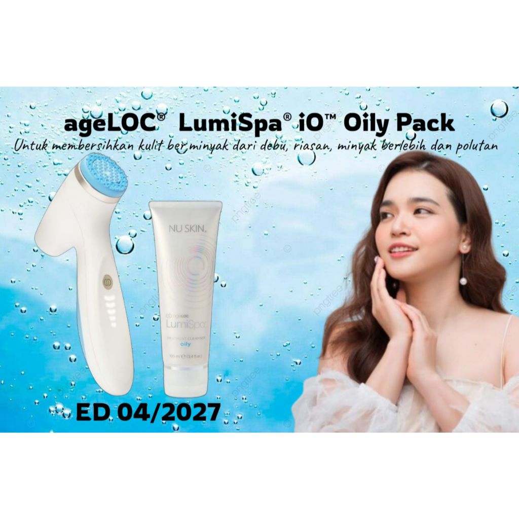 Cleanset + Alat NU SkIn ageLOC LumiSpa iO Oily Pack