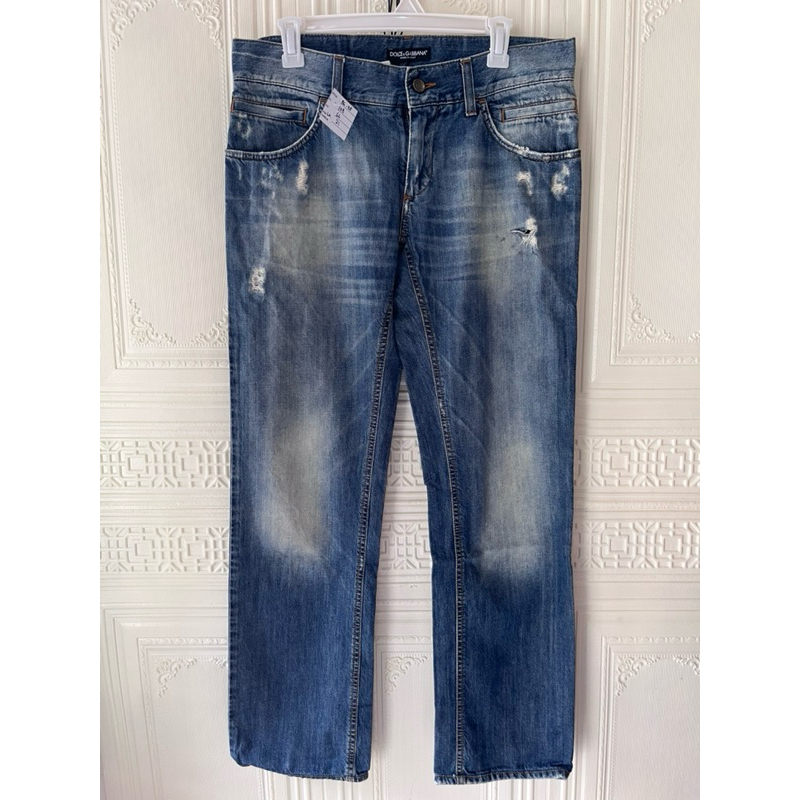 Celana Jeans Preloved Pria Regular Ripped Skinny
