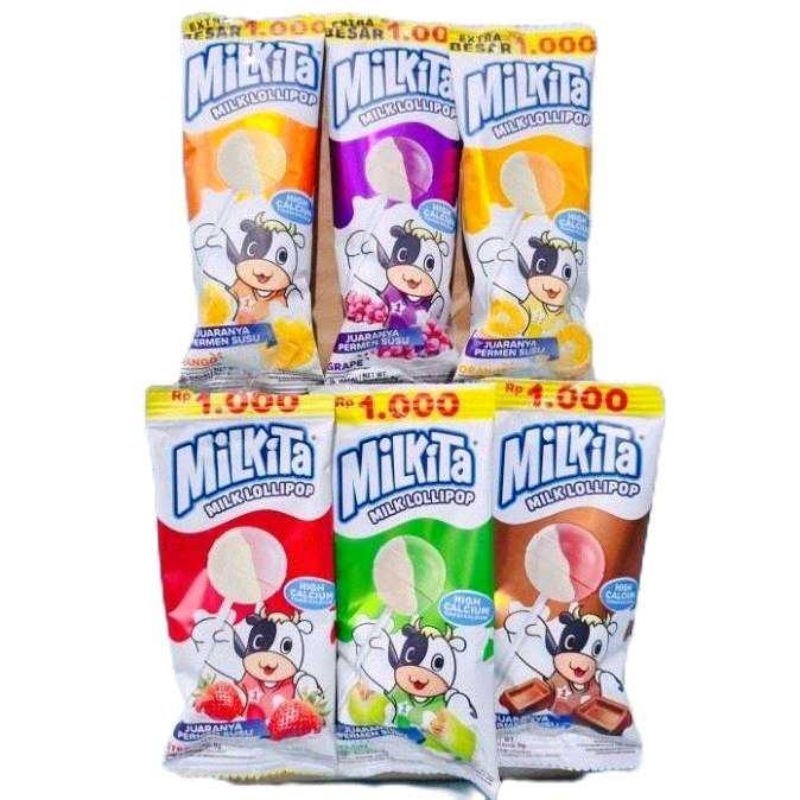 

60pcs lolipop milkita putus renceng isi mix rasa sesuai stok gudang