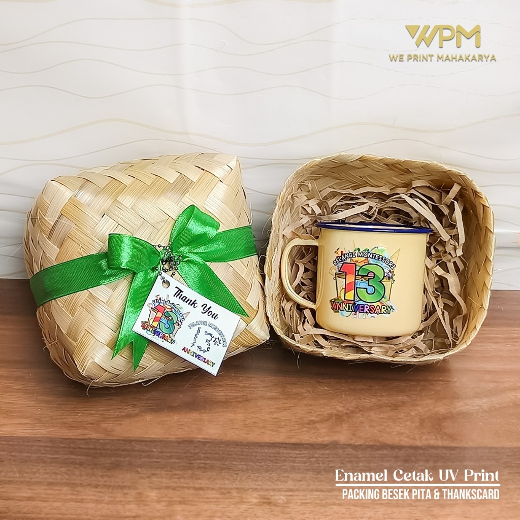 Souvenir mug enamel custom