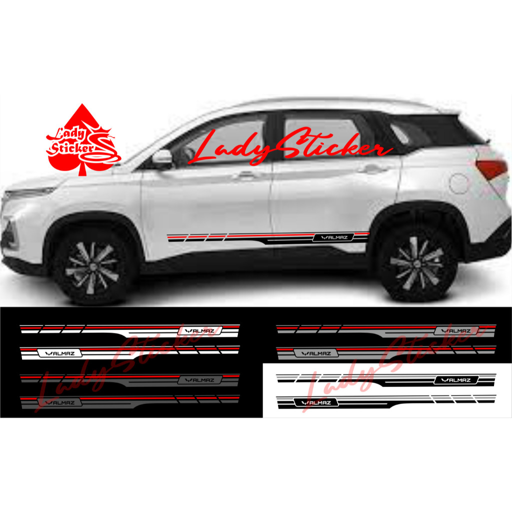 Sticker stiker mobil almaz cutting sticker mobil wuling almaz