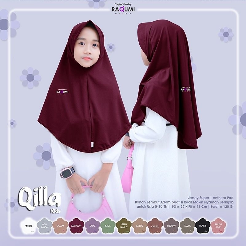 QILLA KIDS // PREMIUM HIJAB KIDS BY RAQUMI HIJAB // HIJAB ANAK // HIJAB KIDS // HIJAB ANAK // HIJAB 