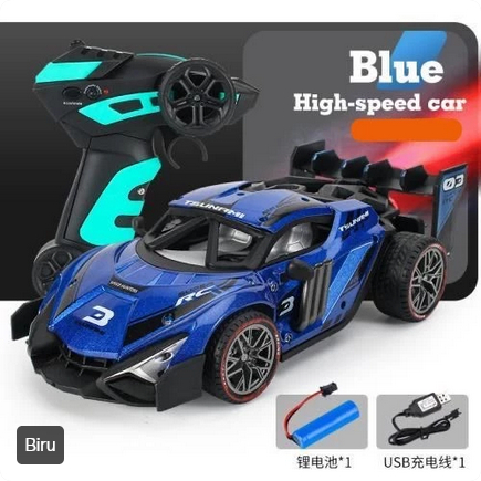 Mainan RC remote control Grand Metal Racing Speed Spray Car