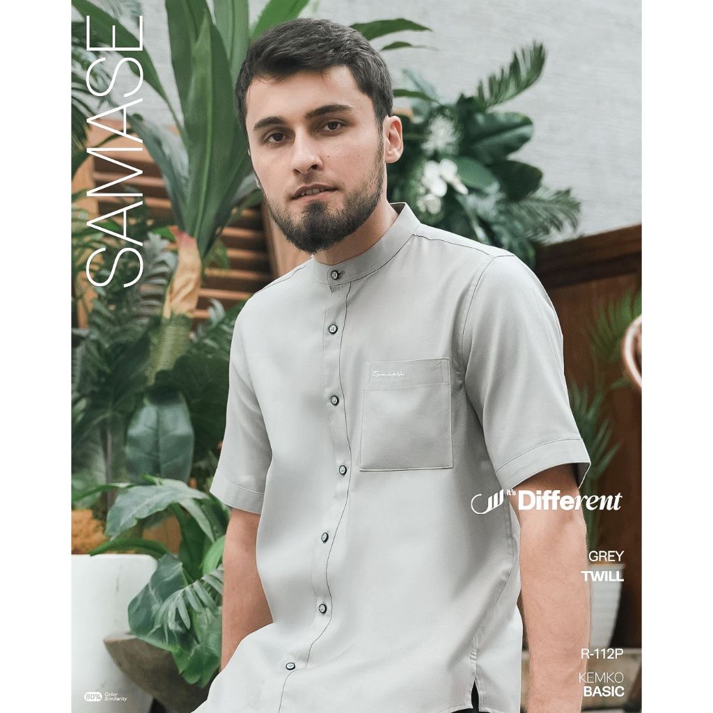 SAMASE KEMEJA KOKO KEMKO PENDEK U116P R112P TWILL READY BIG SIZE UKURAN BESAR