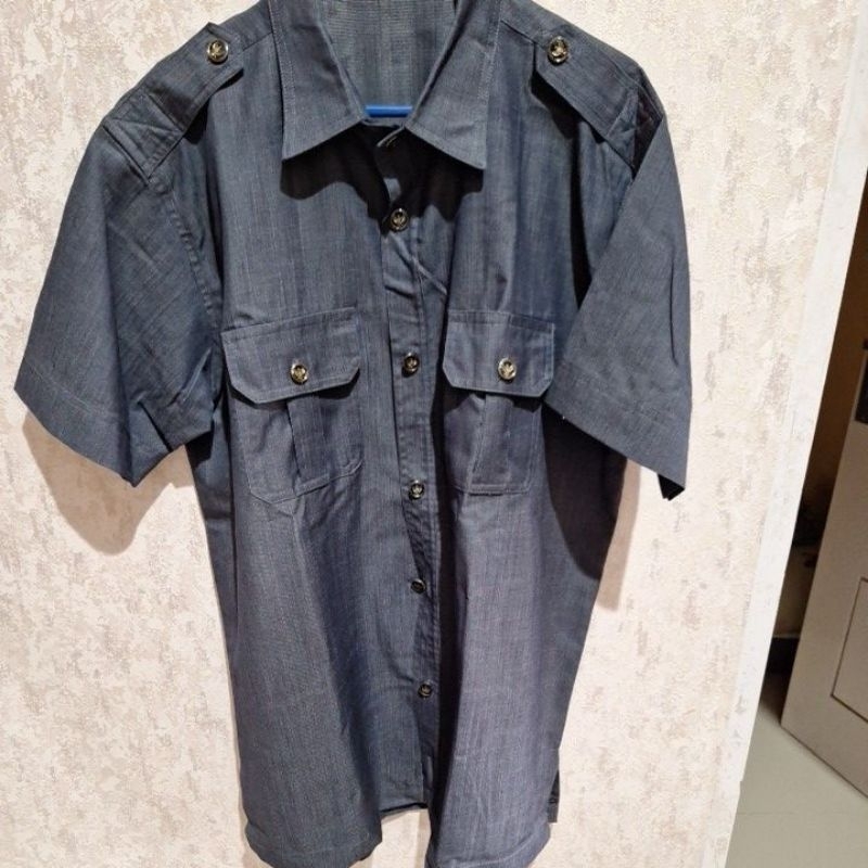 Baju Safari navy preloved