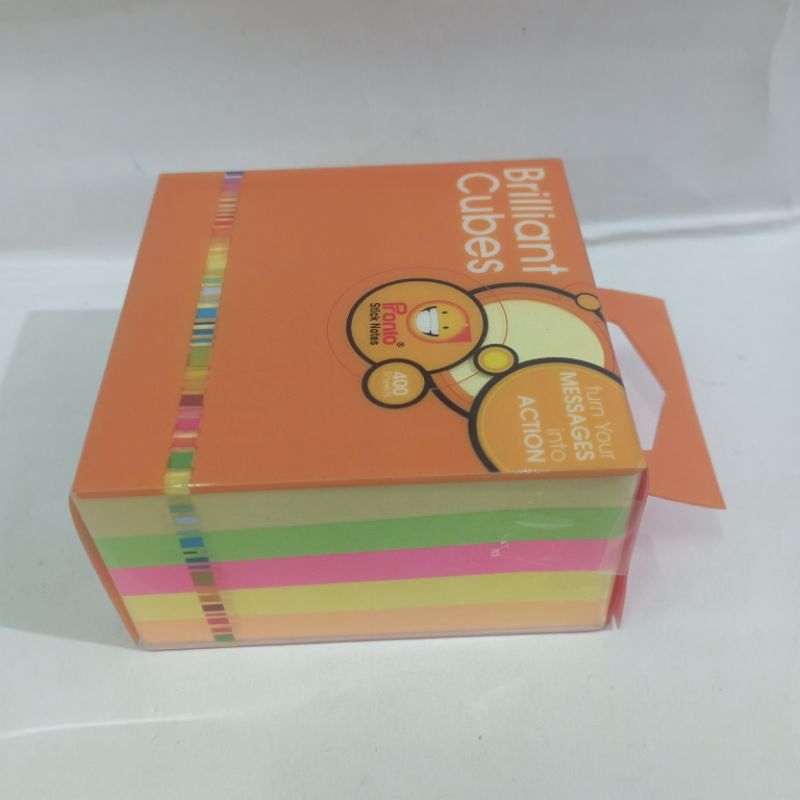

PRONTO STICK NOTES 75x75mm 5warna x 80 sheet = 400lembar / pack