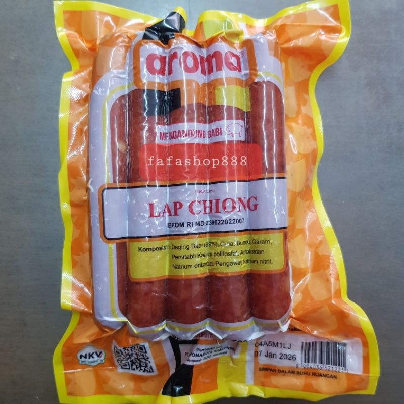 

sosis babi /lap chiong 500gr merek Aroma