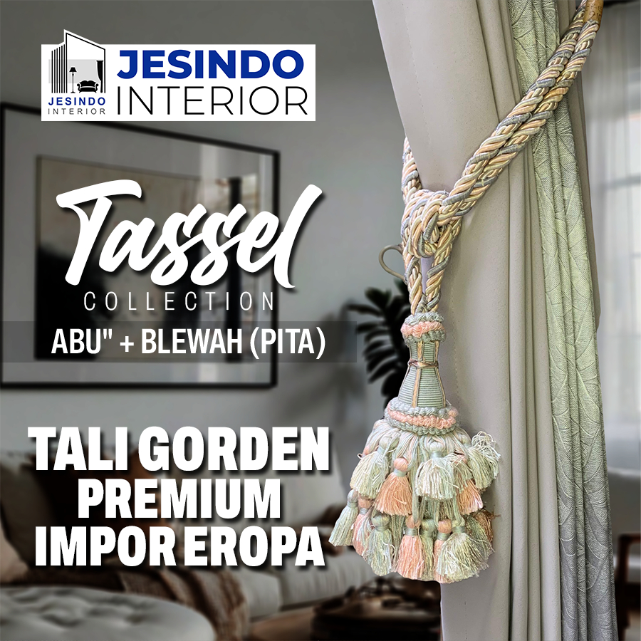 Tali Ikatan Gorden Gordyn Tassel Mewah Import Eropa