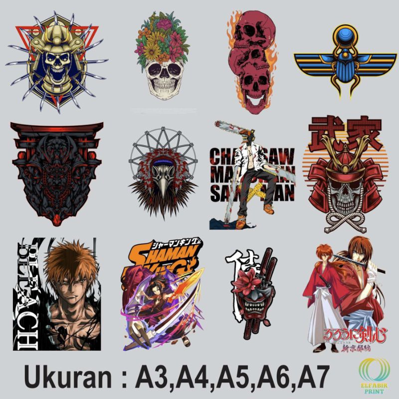 

Dtf Stiker Sablon Setrika Gambar Mecha Samurai 15 Ukuran A3 A4 A5 A6 A7 Tinggal Tempel Atau Press