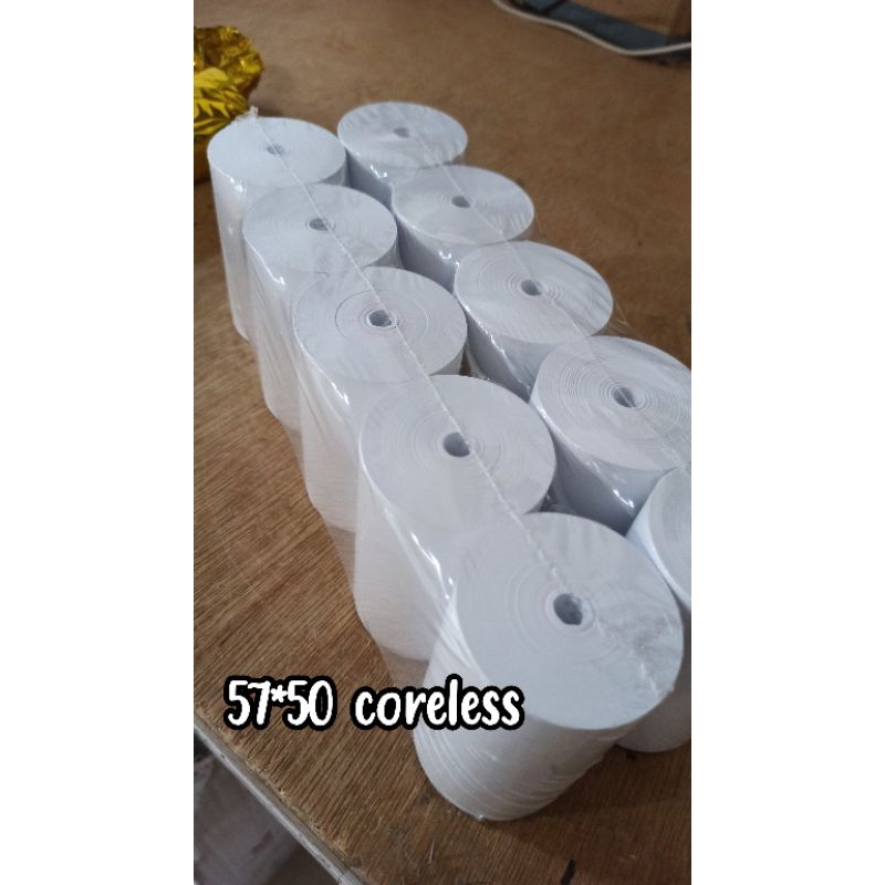 

thermal kasir 57 x 50 coreless rill per 100 pcs