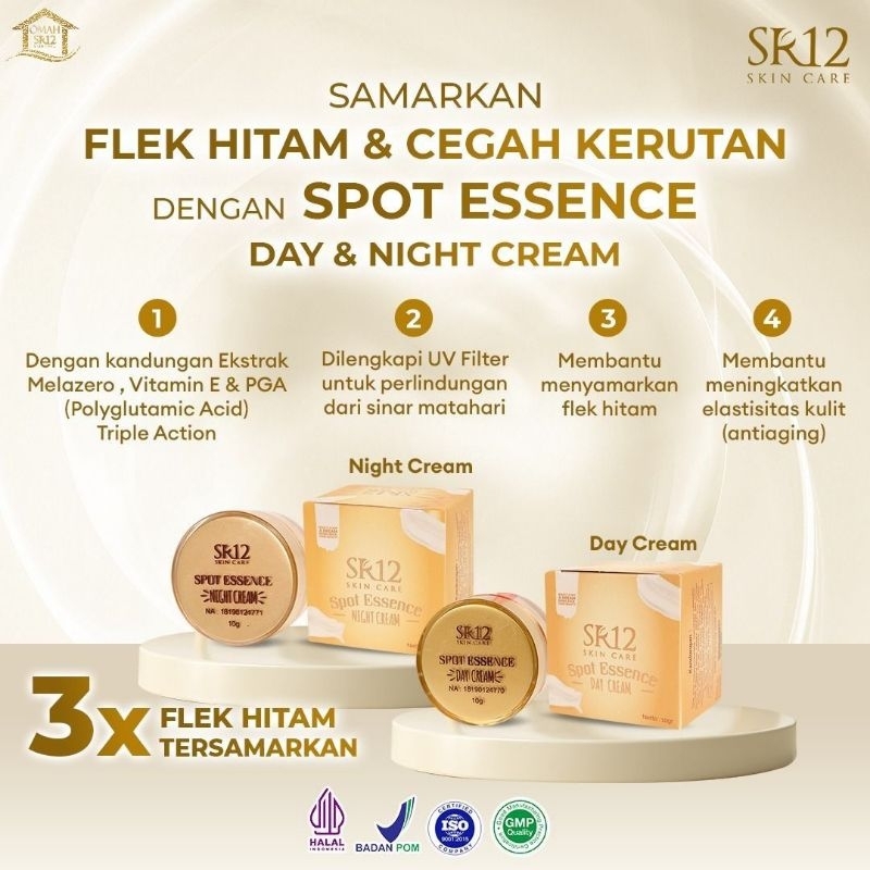 SR12 Spot Essence Day & Night Cream Triple Action