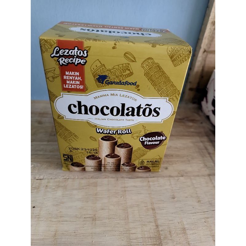 

Garudafood Lezatos Recipe Mamma Mia Wafer Roll Italian Chocolate Flavour
