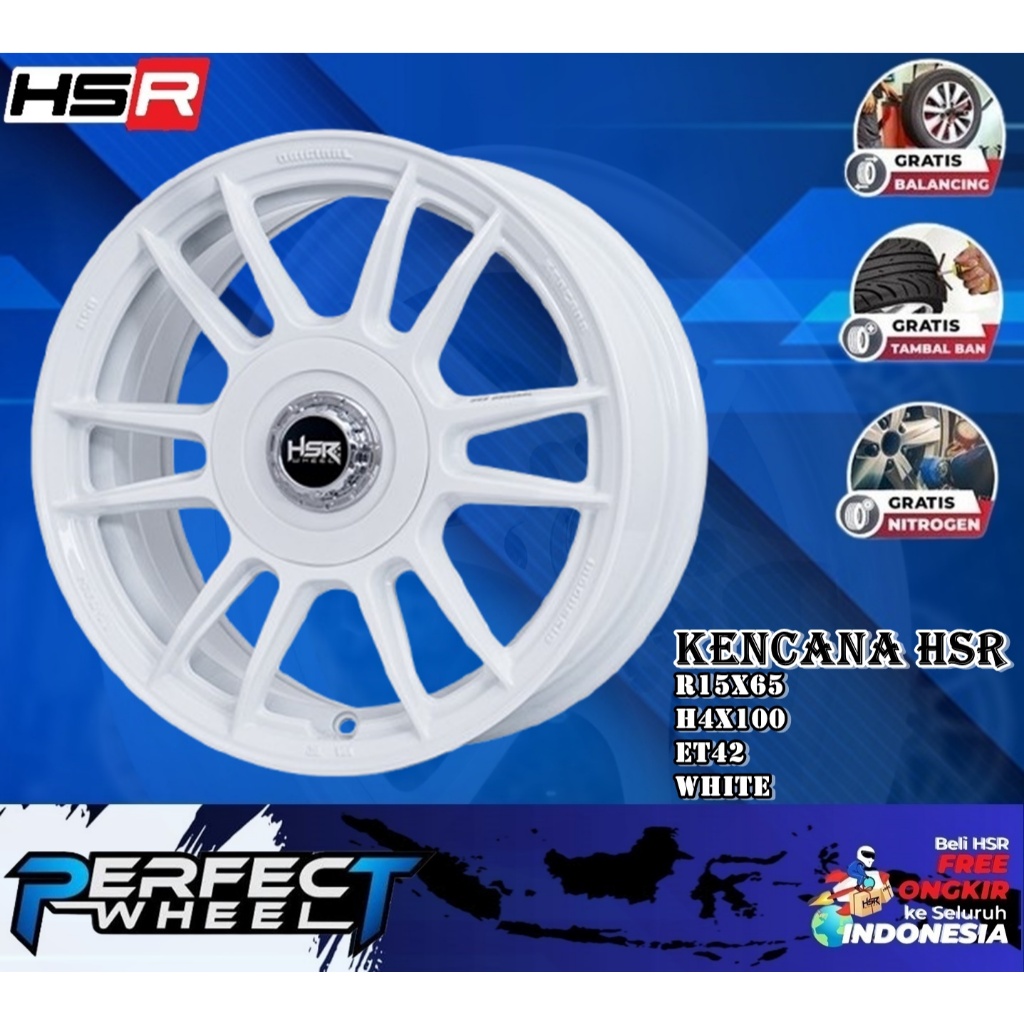 Velg Mobil Jazz R15 HSR Kencana Velg Racing R15 Buat Calya Sigra Brio Datsun Sirion
