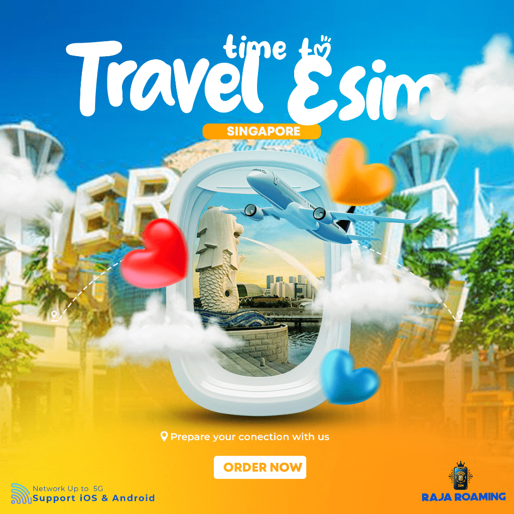 Paket Data Internet Singapore Singapura | eSIM Roaming Travel Singapore Singapura