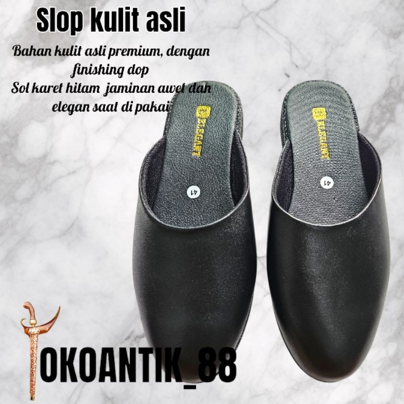 SANDAL SLOP SELOP PRIA KULIT ASLI SANDAL KEJAWEN SLOP MANTEN BUSANA ADAT JAWA