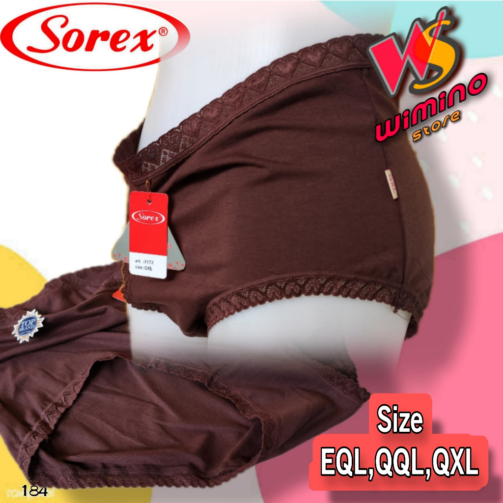 DL184 (1 Pcs) Sorex Celana Dalam Wanita Dewasa Jumbo, Cd Wanita Sorex Katun Jumbo Size EQL QQL QXL