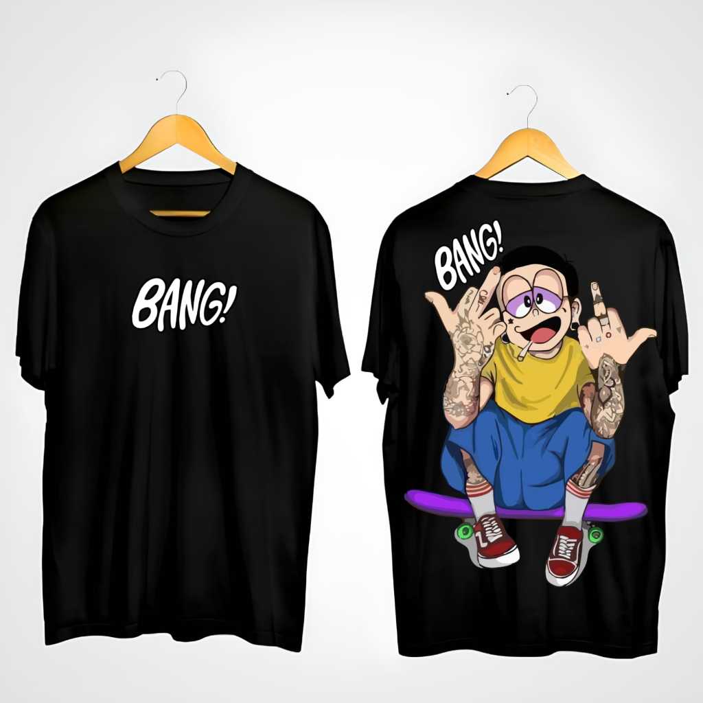 Kaos Premium Pria Tshirt Distro Motif BANG Nobita Pakaian Unisex Dewasa / Kaos Distro Premium Terlar