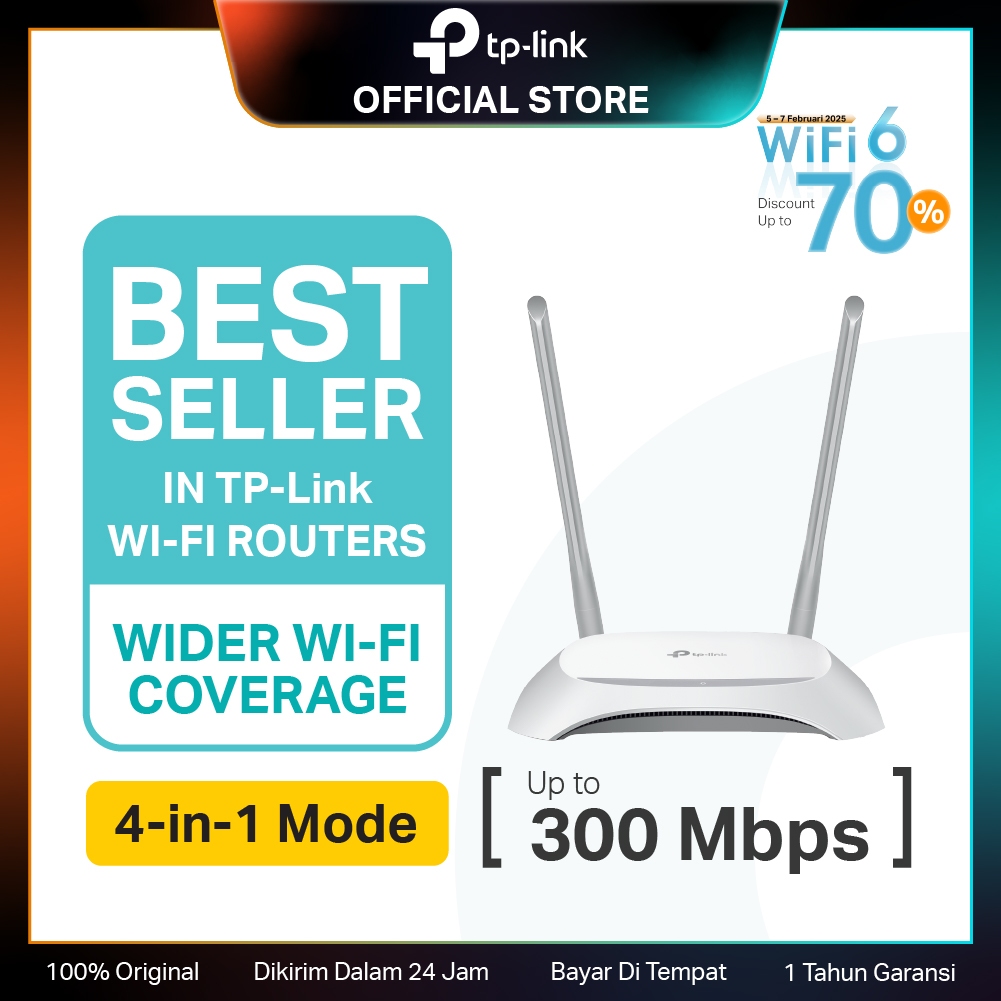 TP-Link TL-WR840N N300 WiFi Router IPv6 IPTV Ruter 300Mbps Access Point WPA3 Tether