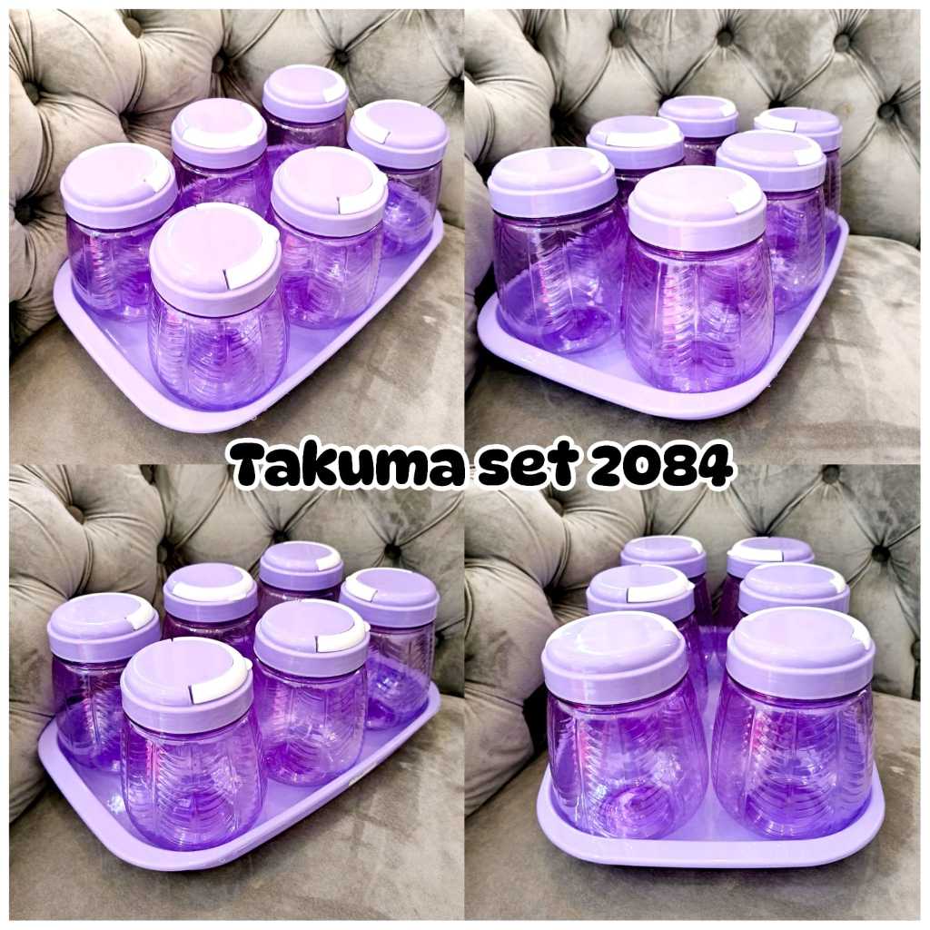 TOPLES LEBARAN SET ISI 6 FREE NAMPAN UNGU PINK PLASTIK