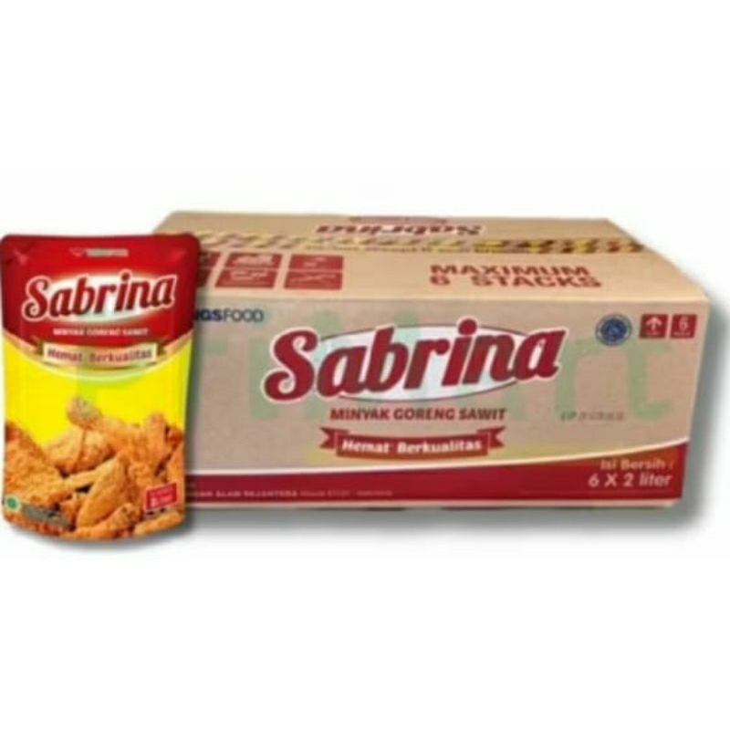 

minyak goreng sabrina 2 liter 1 karton