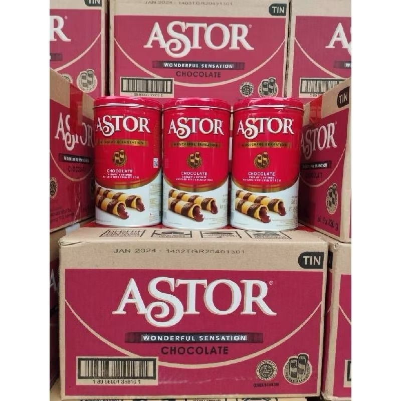 

astor kaleng coklat 330gr x 6pcs 1 dus kue lebaran