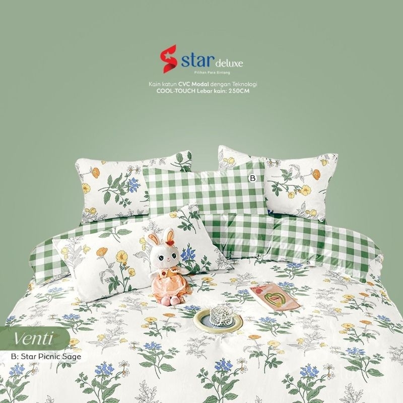 Sprei Venti / Jahit Sprei Murah / Sprei Star Collection / Suplier Sprei Zleepi