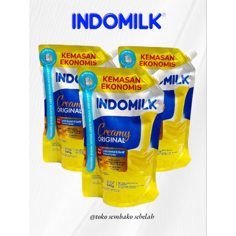 

Indomilk Susu Kental Manis Creamy Original || Kemasan Ekonomis 545gr || 1 Pcs