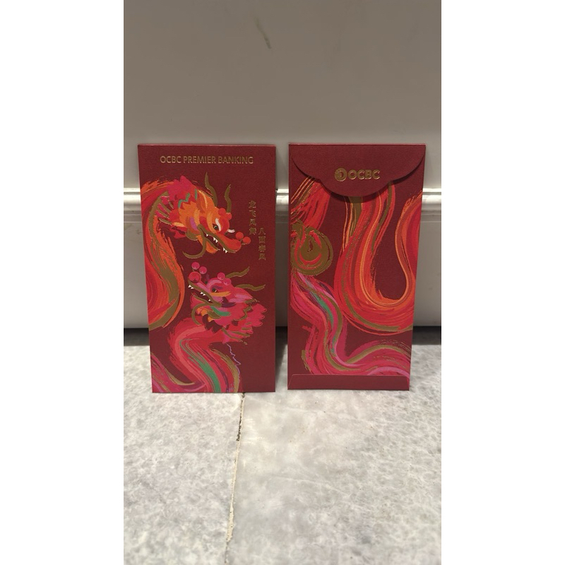 

angpao bank ocbc merah dan gold