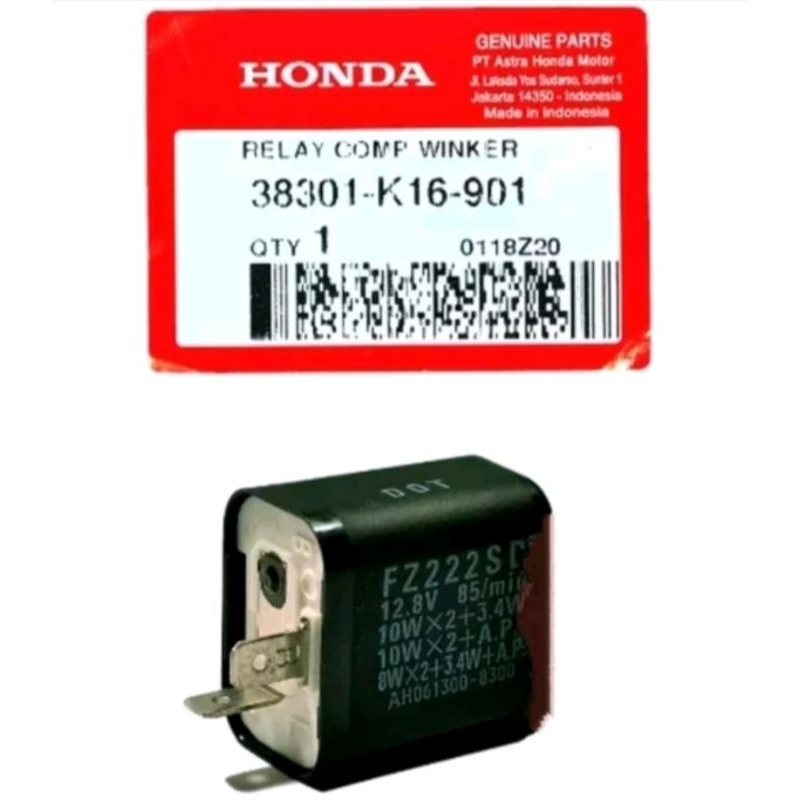 Flasher Lampu Sen 12 Volt Honda Revo 110 Blade Karisma Kirana Legenda Supra X 125 Supra X 100 Vario 