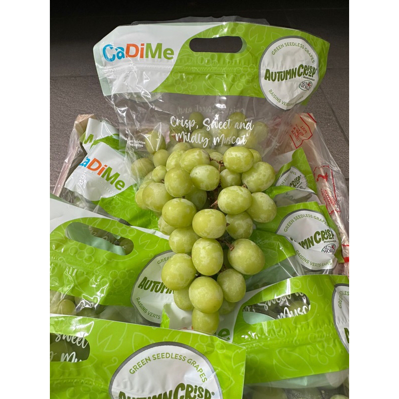 Anggur Hijau Autumn Crisp Peru 1 Dus (7.5 KG) Fresh Import