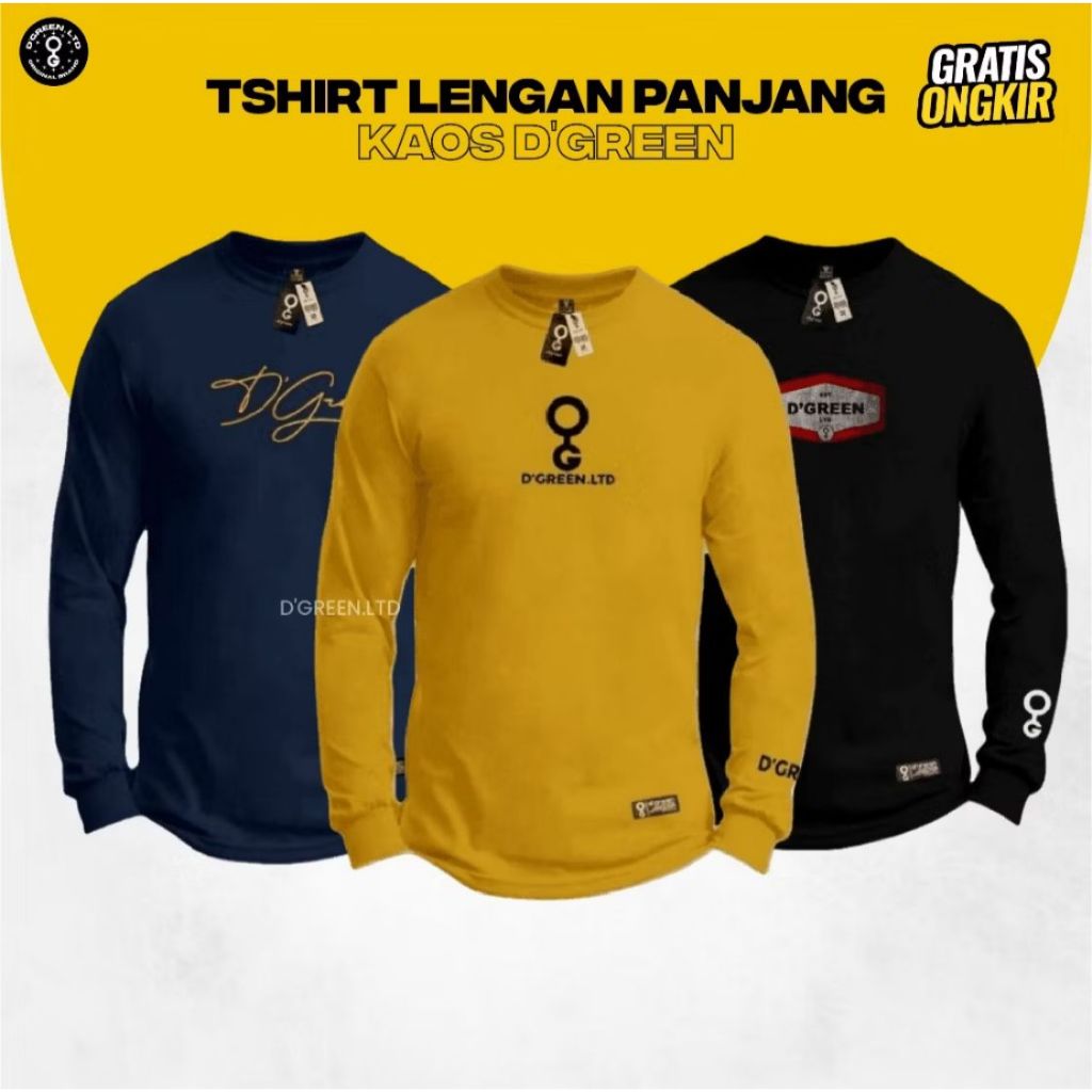 BAJU PRIA LENGAN PANJANG JUMBO XXL XXXL KAOS PRIA OVERSIZE TANGAN PANJANG HITAM TERLARIS