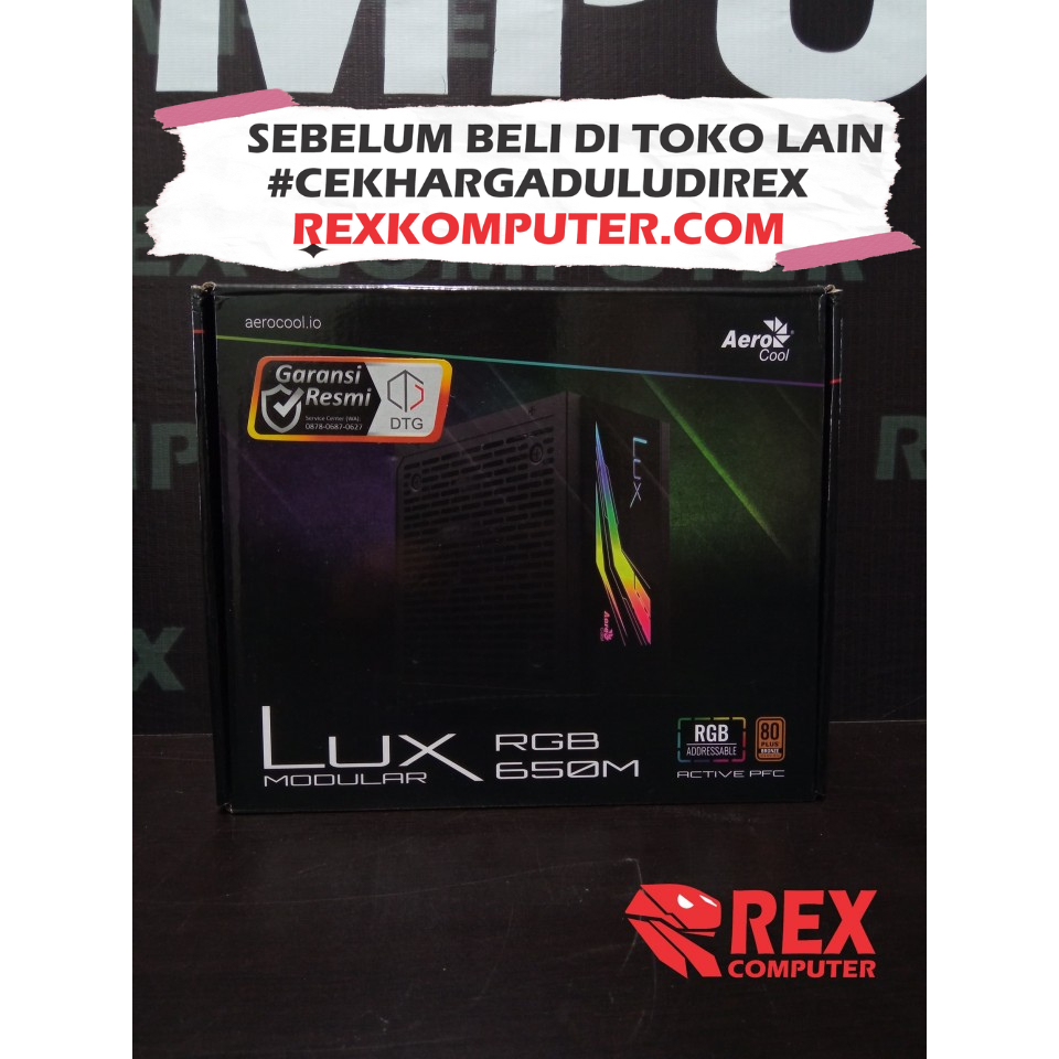 PSU AEROCOOL LUX RGB 650W MODULAR