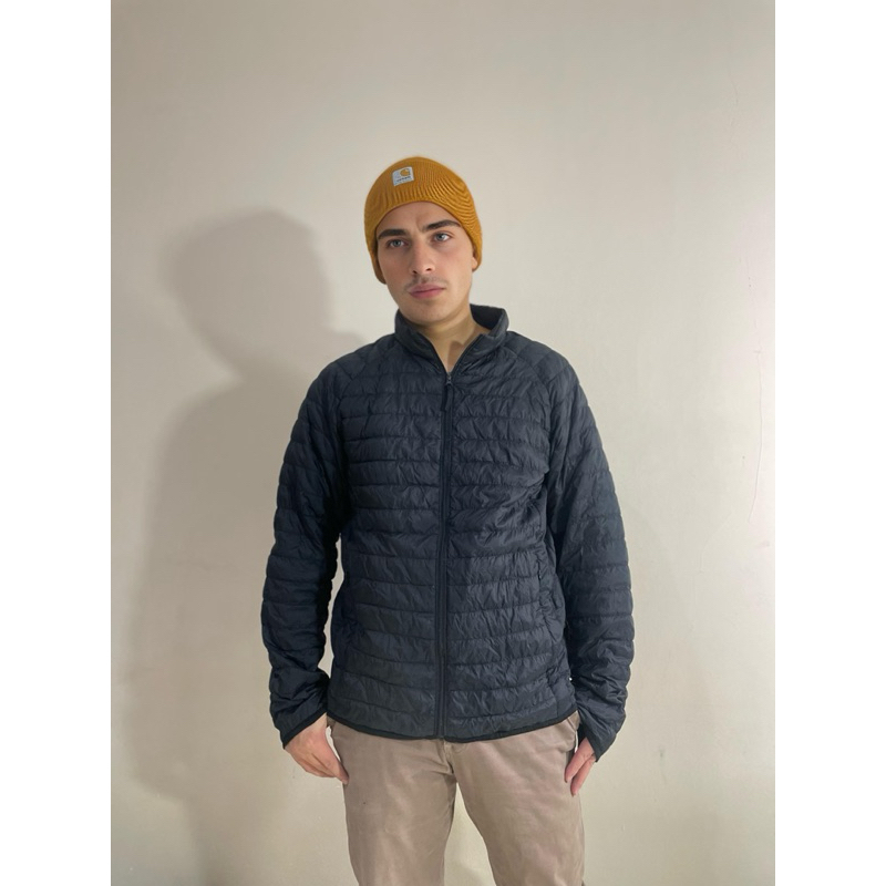 Uniqlo ultralight down long neck black