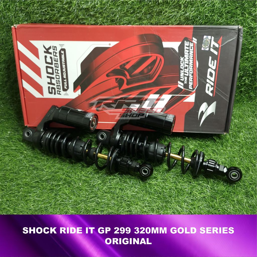 SHOCK BEBEK RIDEIT GP 288 GP 299 PREMIUM BLACK GOLD 280MM 320MM SINGLE CLICK SERIES  GP 288 280MM GP