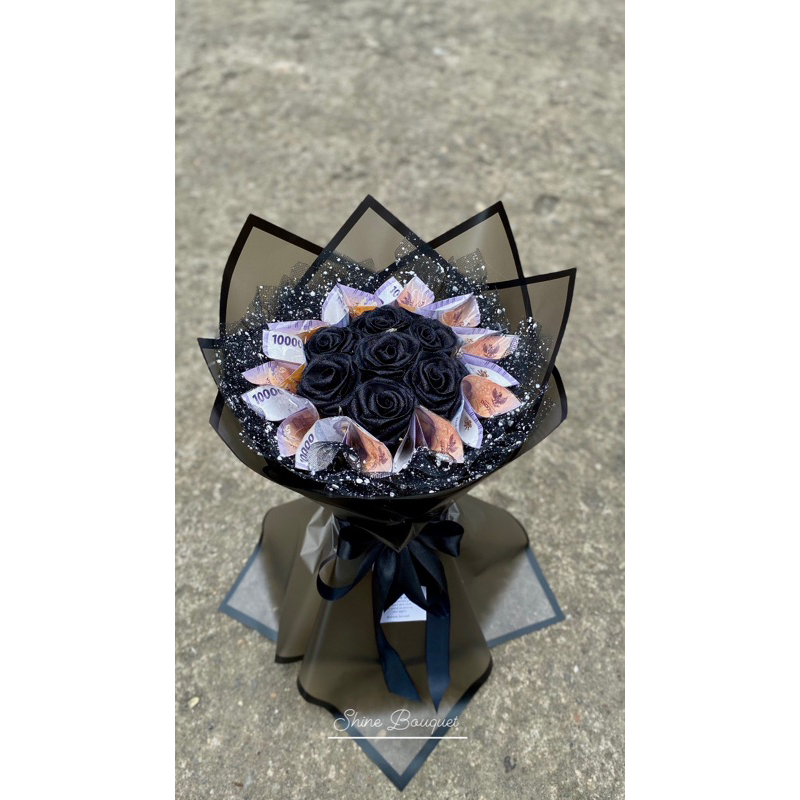 

bucket pita satin + led + uang