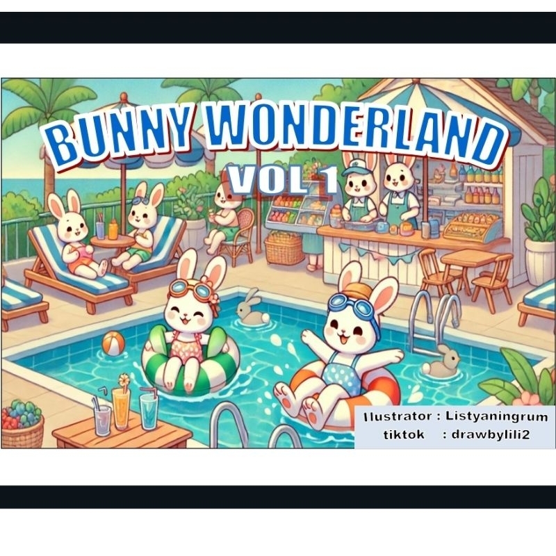 

BUNNY WONDERLAND VOL.1 BUKU MEWARNAI