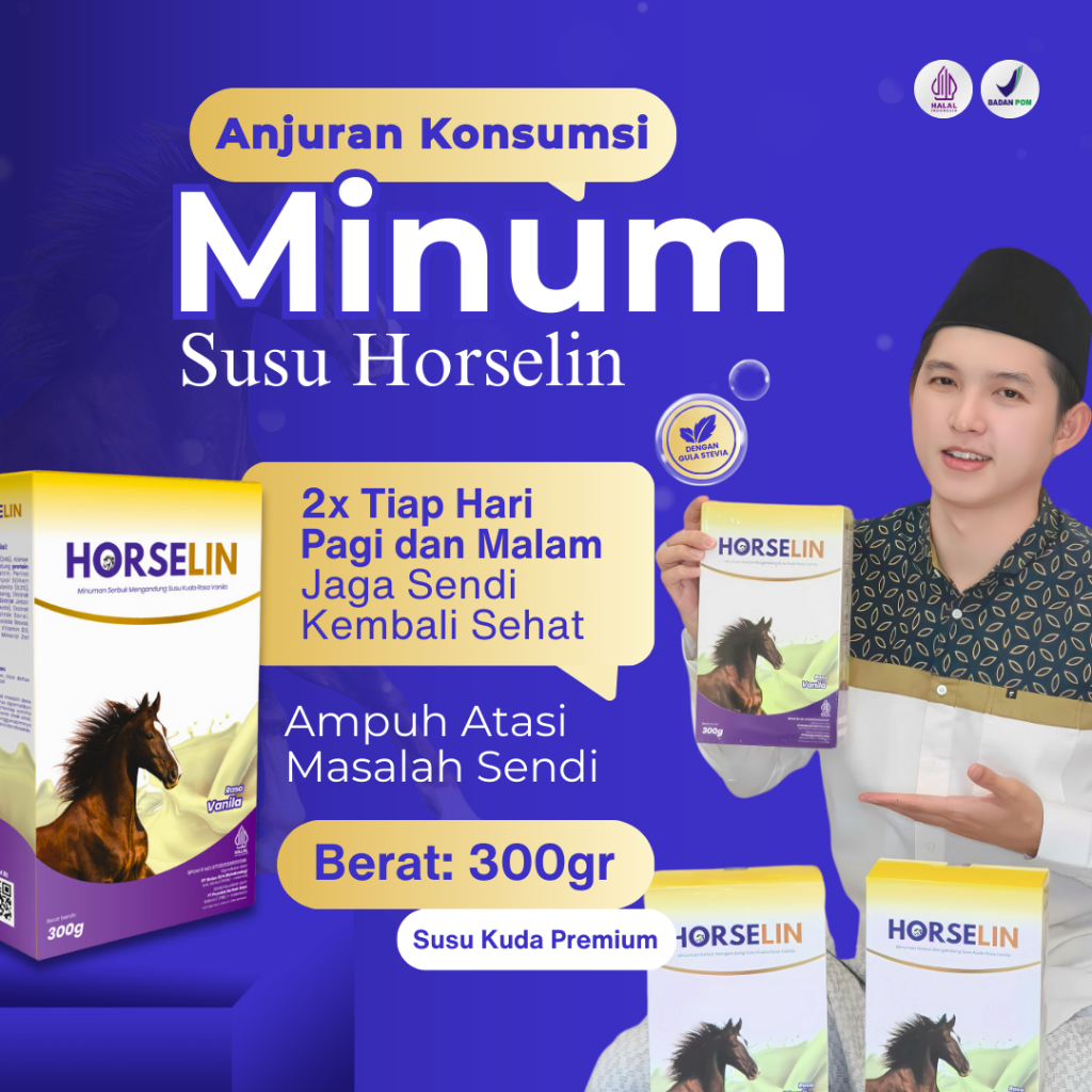 

5 BOX HORSELIN ASLI Susu Kuda Murni 100% Original Halal