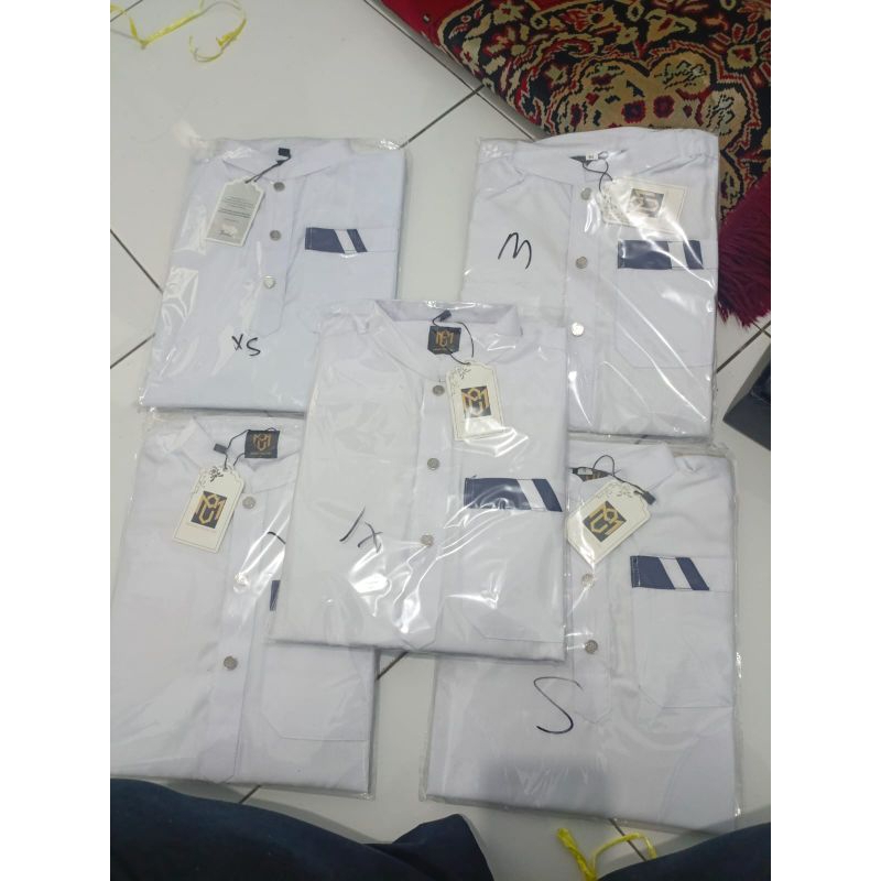 Koko Setelan Anak Putih Premium Lengan 3/4 (9)